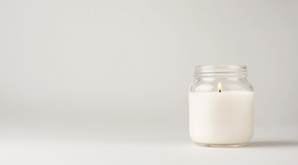 See-Through Jar with Scented Candles Inside for Ambient Lighting