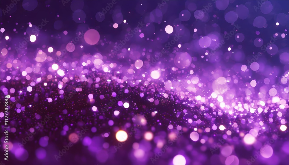 Poster stunning abstract purple sparkle particles background - a captivating visual of shimmering light eff