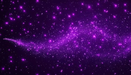 Stunning Abstract Purple Sparkle Particles Background - A Vibrant Display of Ethereal Lights and Cosmic Elements Perfect for Creative Projects, Digital Art, and Visual Designs