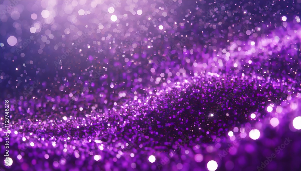 Poster stunning abstract purple sparkle particles background - a mesmerizing blend of color and light for c