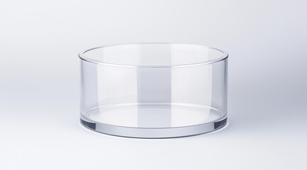 Clear Acrylic Food Container Round Shape Unfilled for Versatility