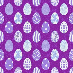 Easter seamless pattern with eggs for wallpaper and fabrics and textiles
