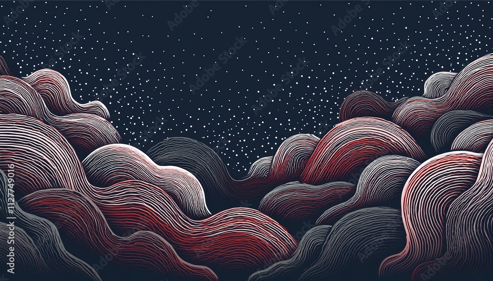 Poster stunning abstract red lightning cloud background banner - a captivating visual experience for creati