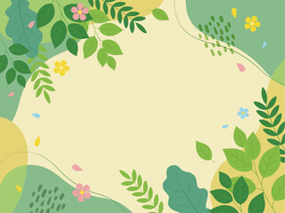 春のイメージ背景_ベクターイラスト