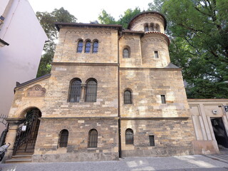 Old building in Jewish Quarter Prague Czech (Praha, Czechia) 