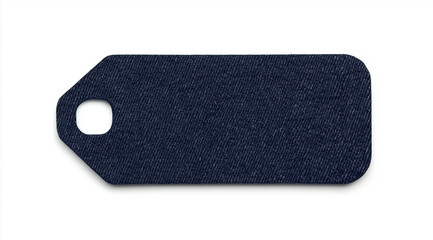 Soft Felt Rectangular Tag with a Denim Patch Overlay