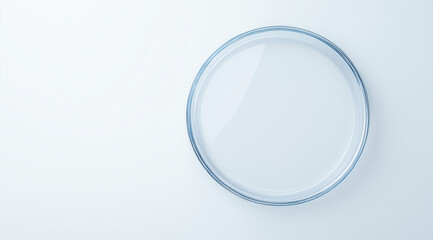 Empty Clear Round Box Flat-Lay No Food for Pure Simplicity