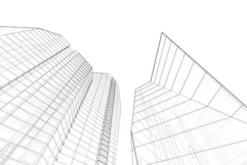 architecture 3d illustration