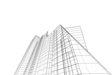 Fototapeta premium architecture 3d illustration
