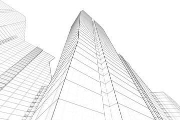 architecture 3d illustration