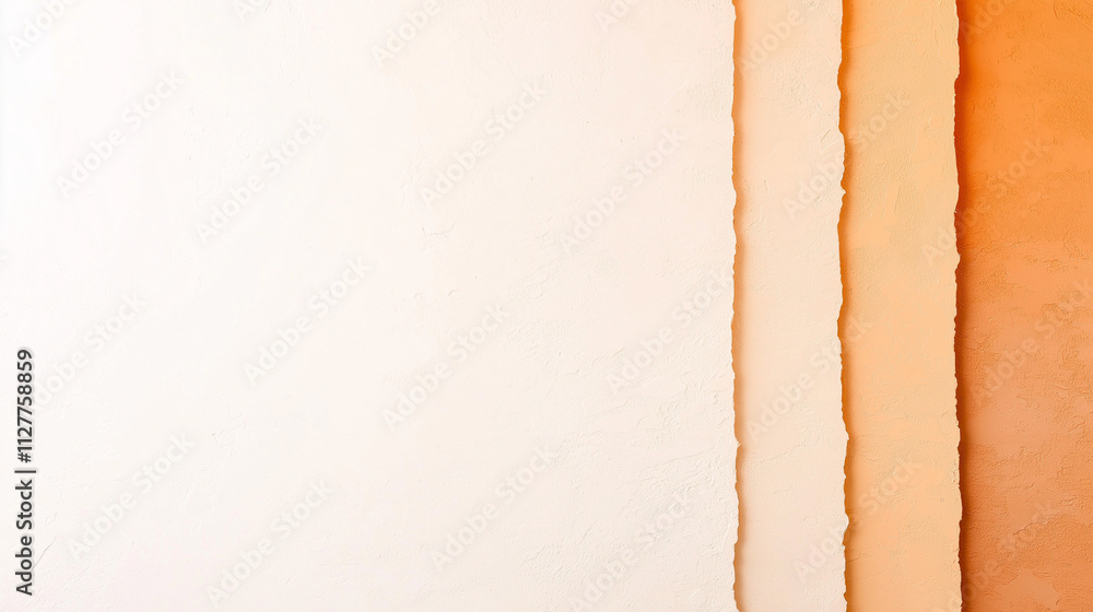 Poster textured paper layers: a minimalist abstract composition featuring three textured paper layers, the 