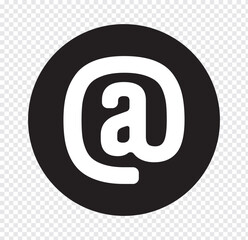 Mention icon. Mention, comment, message, Tag, Reference, social media, text, email, mail, etc. mention icon vector illustration eps 10