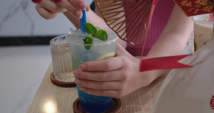 Cold icy Blue Lemonade beverage is a zesty bright blue raspberry flavour that creates a chilling sensation. Finishing with slightly tart refreshing notes of lemonade that awakens your taste buds.