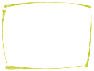 手描きのシンプルで上品なライトグリーンの和風フレーム