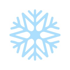 Snowflake winter clip art design on plain white transparent isolated background for card, shirt, hoodie, sweatshirt, apparel, card, tag, mug, icon, poster or badge