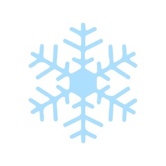 Snowflake winter clip art design on plain white transparent isolated background for card, shirt, hoodie, sweatshirt, apparel, card, tag, mug, icon, poster or badge