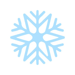 Snowflake winter clip art design on plain white transparent isolated background for card, shirt, hoodie, sweatshirt, apparel, card, tag, mug, icon, poster or badge