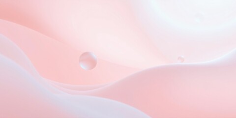 Soft Pastel Abstract Flow with Water Droplets
