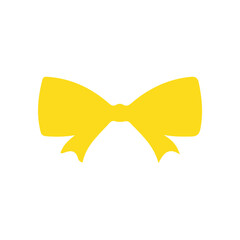 Bow clip art design on plain white transparent isolated background for card, shirt, hoodie, sweatshirt, apparel, tag, mug, icon, poster or badge