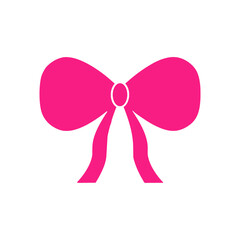 Bow clip art design on plain white transparent isolated background for card, shirt, hoodie, sweatshirt, apparel, tag, mug, icon, poster or badge