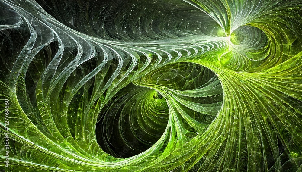 Aufkleber stunning beautiful fractal background : a mesmerizing display of colorful patterns and intricate des