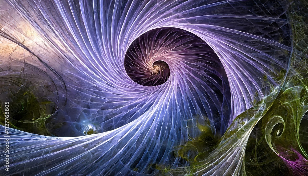 Poster stunning and colorful beautiful fractal background : a mesmerizing display of intricate patterns and