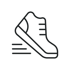 Exercise, run thin line icons. Editable stroke and Perfect pixel on transparent background