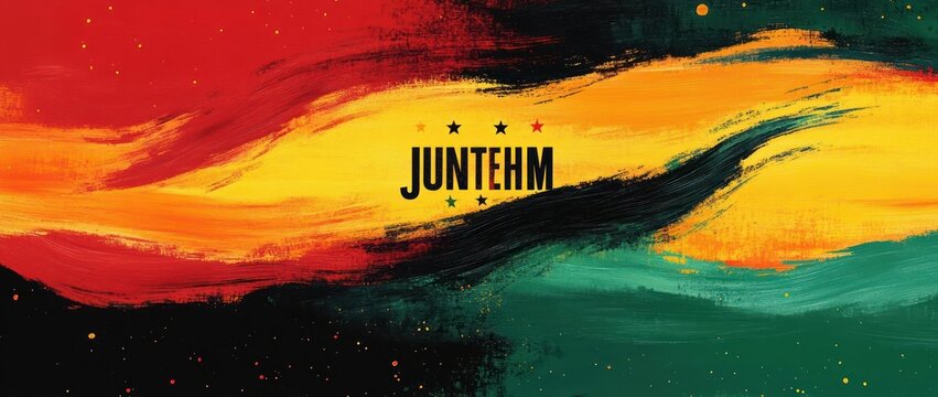Juneteenth Celebration Freedom Day Heritage Festival American History African Roots Culture Poster Design