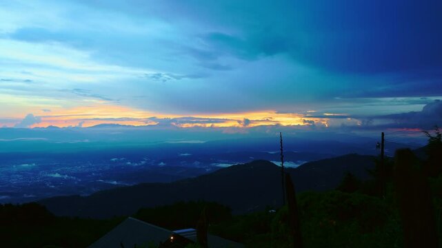 Atardecer Mirador desde Huehuetenango, Guatemala