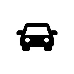 Car icon logo design. car sign and symbol. small sedan