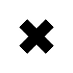 Fototapeta premium Close icon logo design. Delete sign and symbol. cross sign