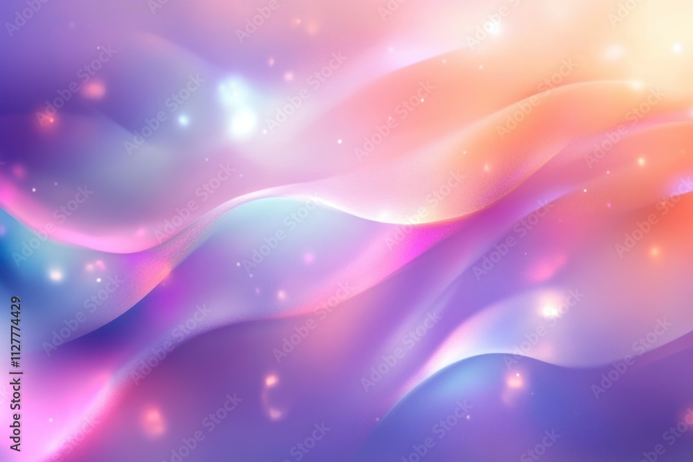 Poster sparkling prism light flare background with ethereal swirling colors and bokeh effect