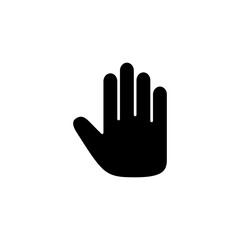 Obraz premium Hand icon logo design. hand sign and symbol. palm