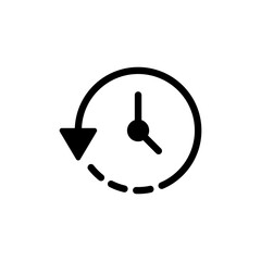 History icon logo design. recent event history sign and symbol