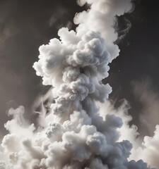 Dramatic plumes of white smoke dispersing in the air, vapor, billowing