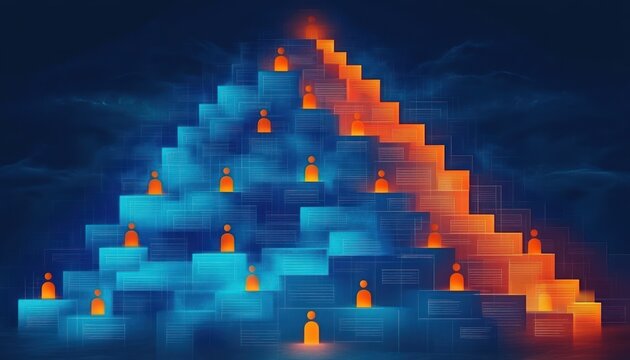 Hierarchical Approval Process Flowchart for Management Structure