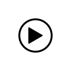 Play icon logo design. Play button sign and symbol