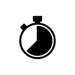 Obraz premium Stopwatch icon logo design. Timer sign and symbol. Countdown icon. Period of time