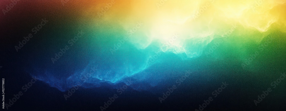 Poster glowing blue green gradient background abstract texture design for website header and banner