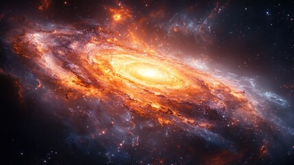 Obraz premium Spiral Galaxy in Deep Space