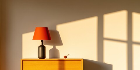 Sunlight Illuminates a Simple Interior