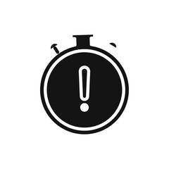 Alarm exclamation icon Thin line art collection