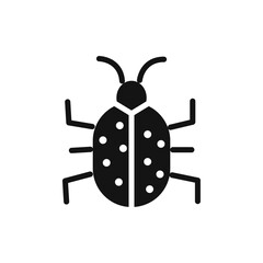 Bug icon Thin line art collection