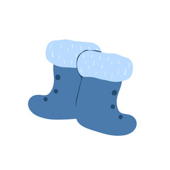 boots winter hand drawn element