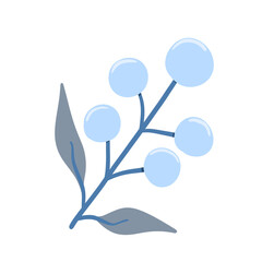 flower winter hand drawn element