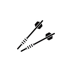 Darts icon Thin line art collection