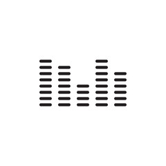 Equalizer icon Thin line art collection