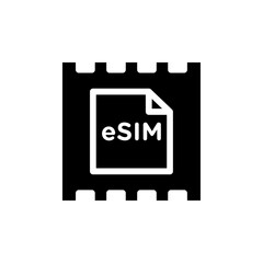 ESIM icon Thin line art collection