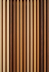 Obraz premium Detailed Architectural Photography of Vertical Hardwood Panels: Showcasing Natural Wood Grain and Modern Design Elements 