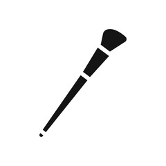 Makeup brush icon Thin line art collection